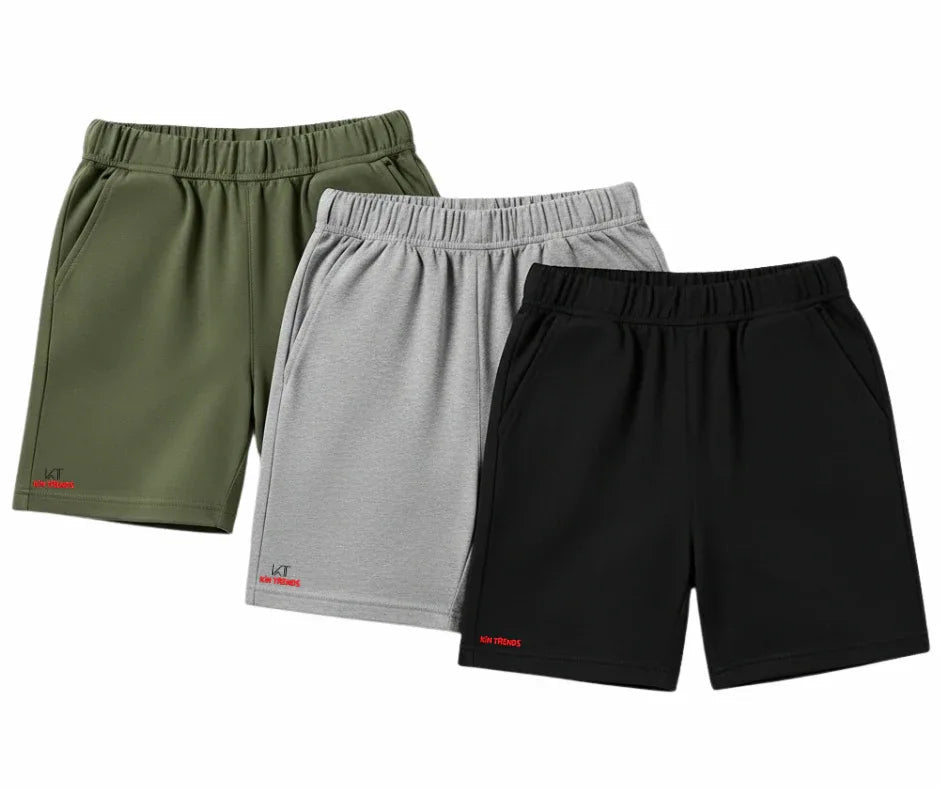 Pack of 3 Shorts for boys and girls | Mini Minors Kintrends