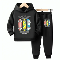 Urban Skate Fleece Hoodie Tracksuit - Kin Trends