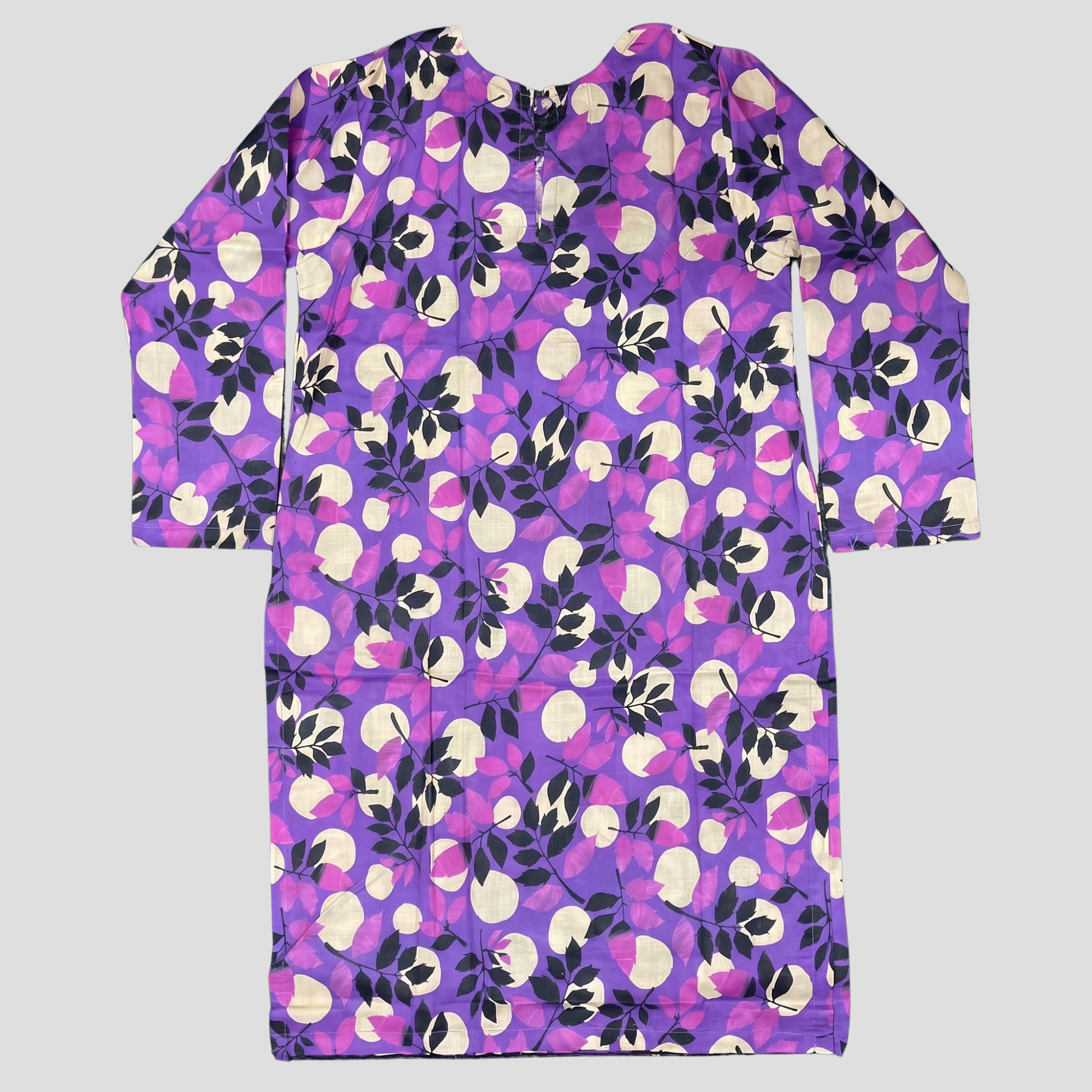 Purple Flora – 2 Piece Premium Lawn Kurta Trouser for Girls