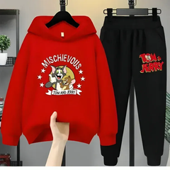 Tom & Jerry Hoodie Tracksuit D1 - Kin Trends