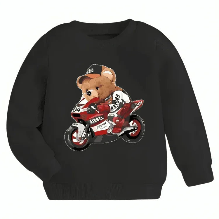 Faster Bear Fleece Sweatshirt - Kin Trends