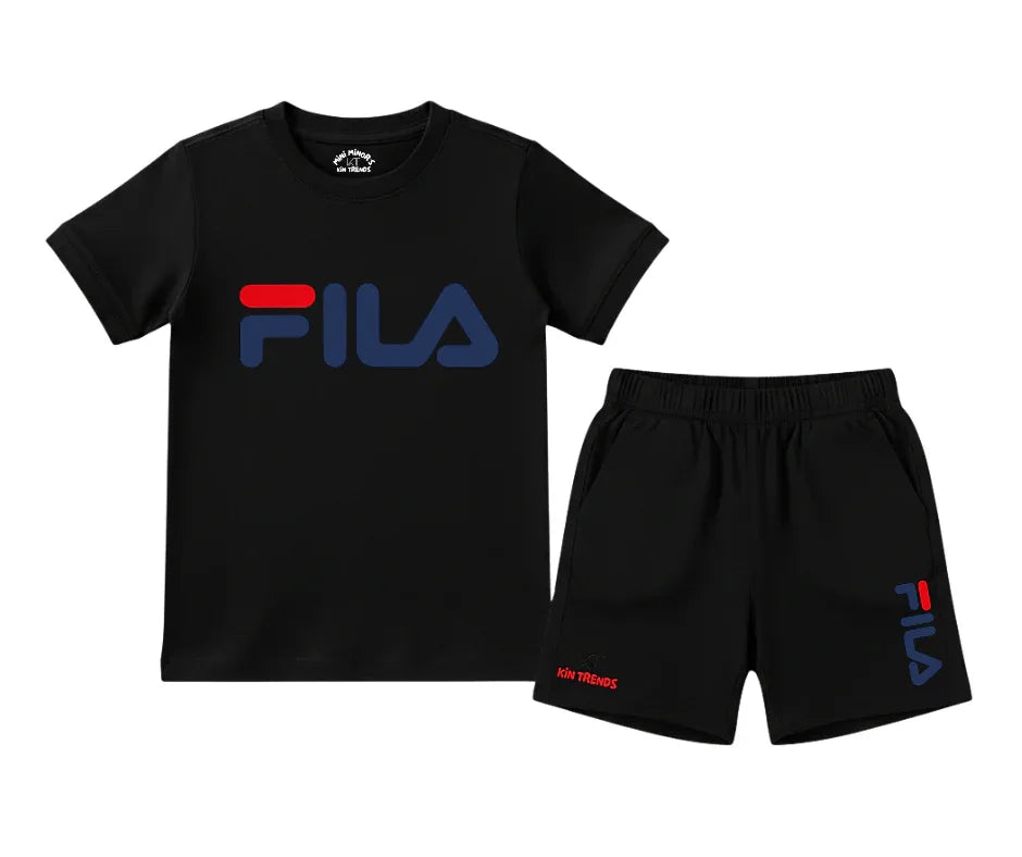 FLA Shorts Set Kids T shirt and shorts | Mini Minors Kin Trends | Kintrends