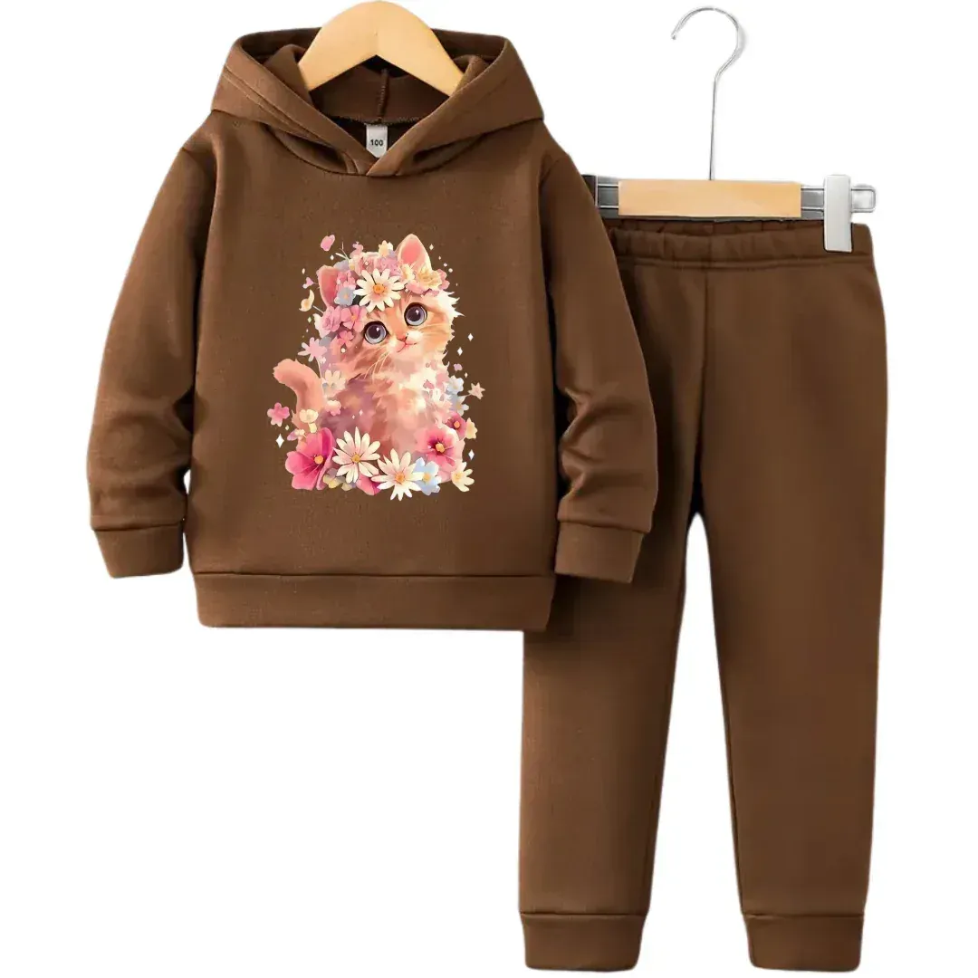 HQ Cat Hoodie Tracksuit (Premium) - Kin Trends