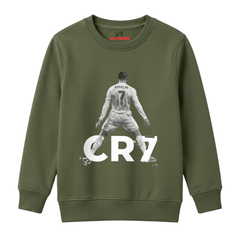 Cristiano Ronaldo CR7 Graphic Printed Kids Winter Fleece Sweatshirt