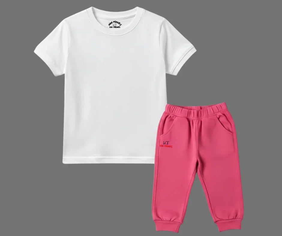 Contrast Color Plain Tracksuit | Mini Minors Kintrends