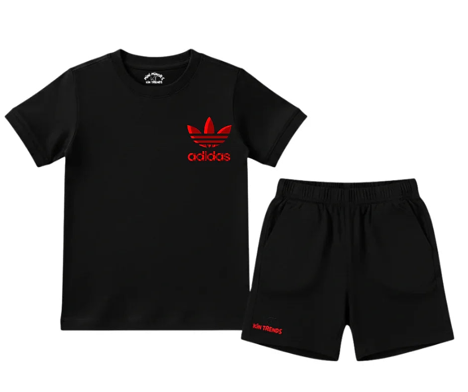 Addi D1 Shorts Set | Kids T shirt and shorts | Mini Minors Kin Trends | Kintrends