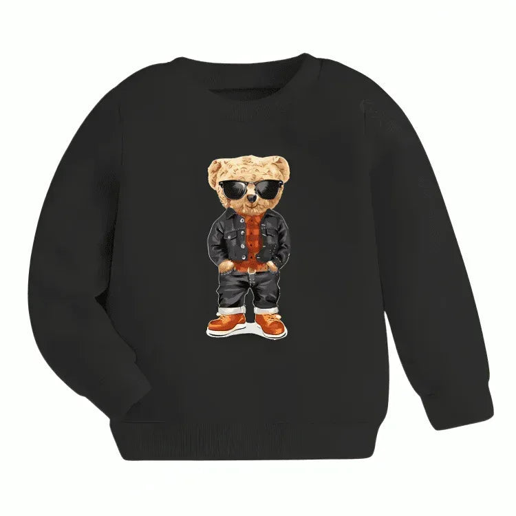 Cute Cool Bear Sweatshirt - Kin Trends