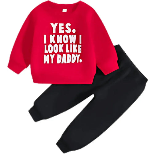 Look Like Daddy Fleece Tracksuit - Kin Trends