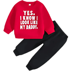 Look Like Daddy Fleece Tracksuit - Kin Trends