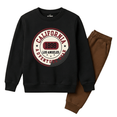 California LA 1898 Vintage Kids Winter Sweatshirt Tracksuit - 2 Pcs