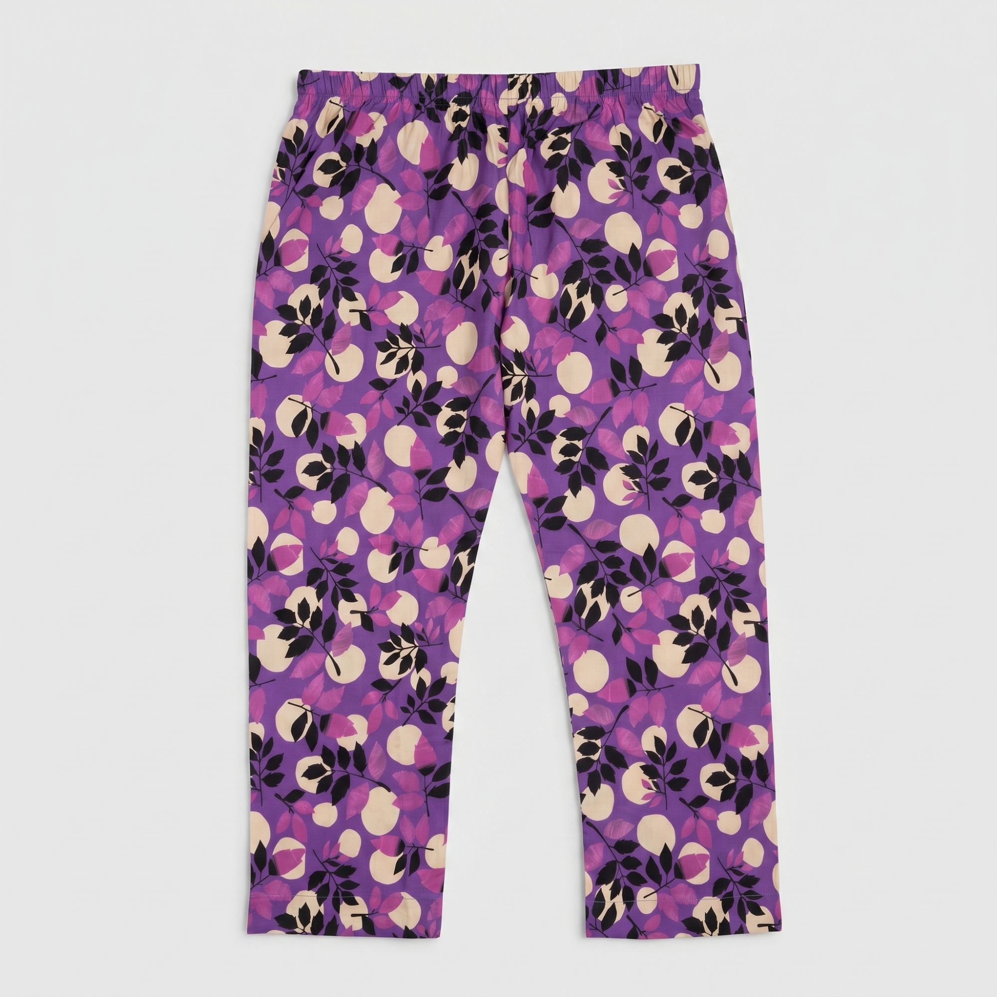 Purple Flora – 2 Piece Premium Lawn Kurta Trouser for Girls
