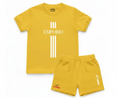 Emporio Summer shorts Set| Kids T shirt and shorts| Mini Minors Kintrends