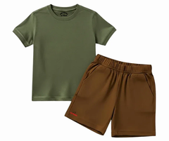 20+ Contrast Color Plain Shorts Set | Mini Minors Kintrends