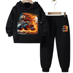 New Lion King of Road Hoodie Tracksuit - Kin Trends