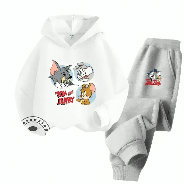 Tom & Jerry Family Fleece Hoodie Tracksuit - Kin Trends