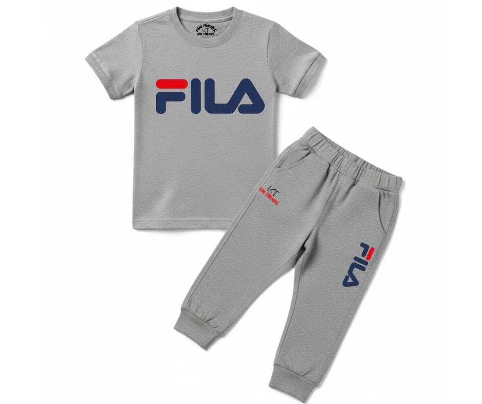 FLA Tracksuit Kids T shirt and trouser | Mini Minors Kin Trends | Kintrends