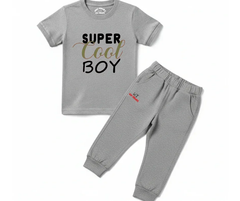 Super Cool Boy Tracksuit | Kids T shirt and trouser | Mini Minors Kin Trends | Kintrends