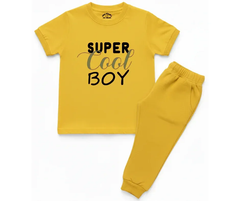 Super Cool Boy Tracksuit | Kids T shirt and trouser | Mini Minors Kin Trends | Kintrends