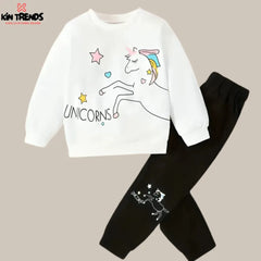 Unicorn White Tracksuit - Kin Trends