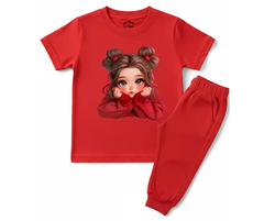 New Cute Doll Tracksuit | Kids T shirt and trouser | Mini Minors Kin Trends | Kintrends