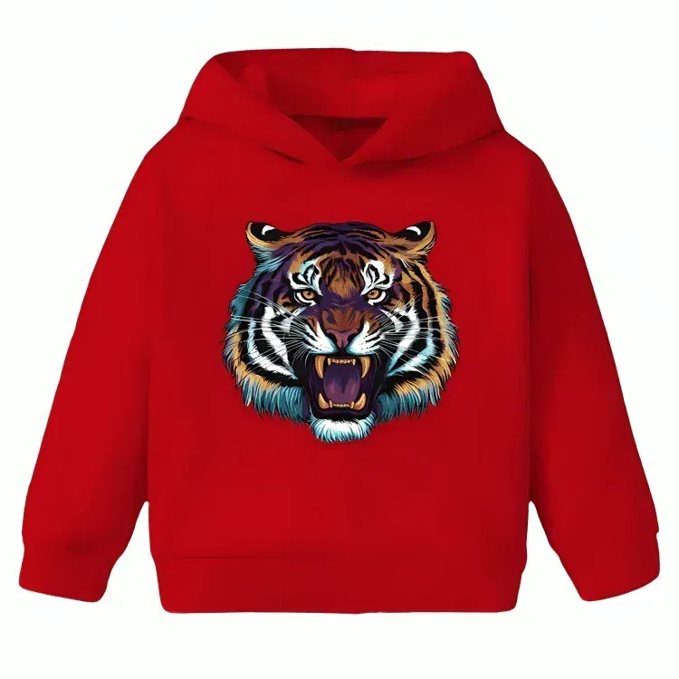 Tiger Roar Fleece Hoodie - Kin Trends