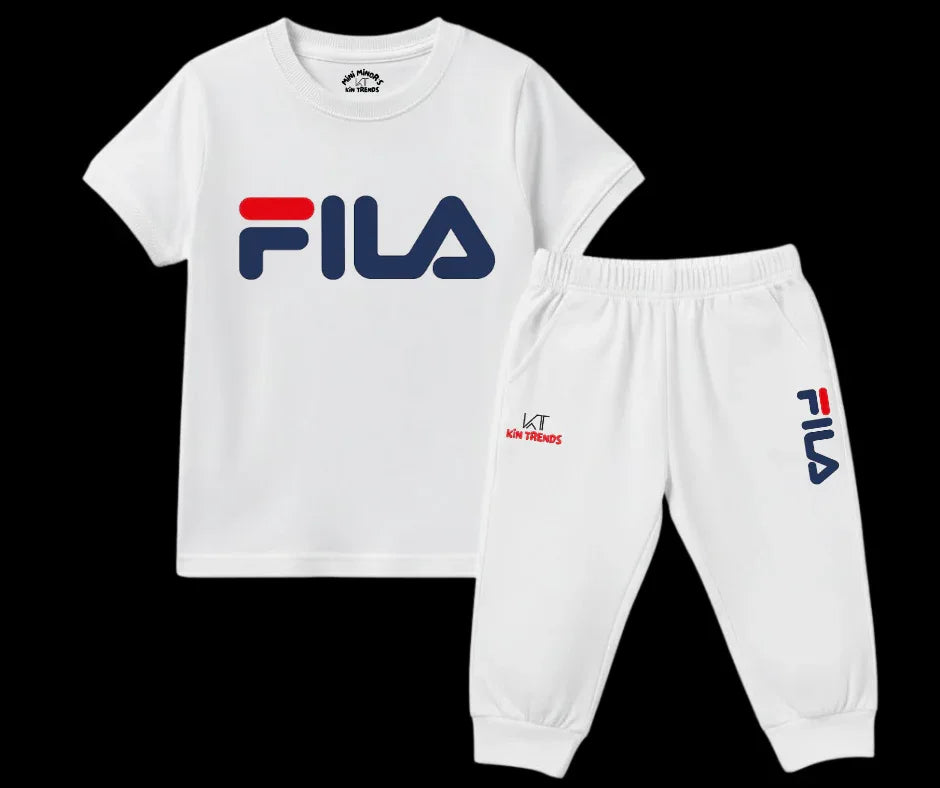 FLA Tracksuit Kids T shirt and trouser | Mini Minors Kin Trends | Kintrends