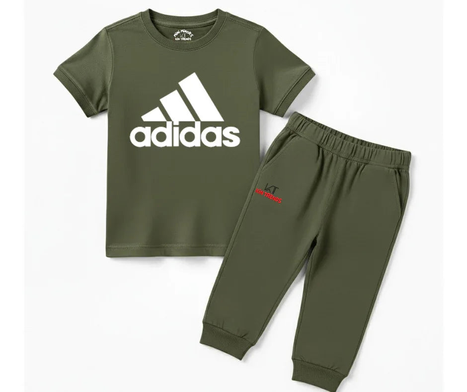 Addi D1 Tracksuit | Kids T shirt and trouser | Mini Minors Kin Trends | Kintrends
