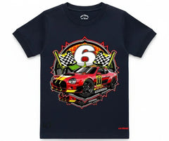 Racing Car 6 Tee | Kids T shirt | Mini Minors Kin Trends | Kintrends