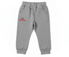 Gray Color Kids Cotton Trouser for boys and girls | Mini Minors Kintrends