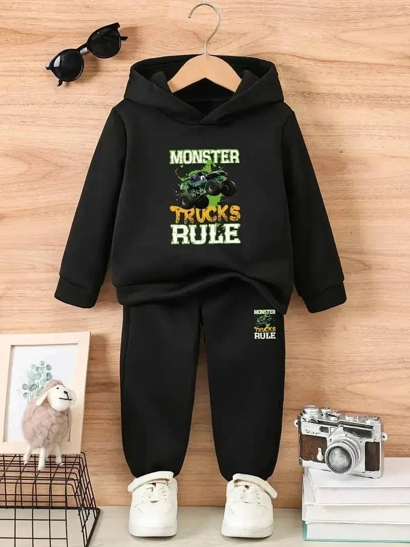 New Monster Truck Hoodie Tracksuit - Kin Trends