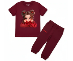 New Cute Doll Tracksuit | Kids T shirt and trouser | Mini Minors Kin Trends | Kintrends