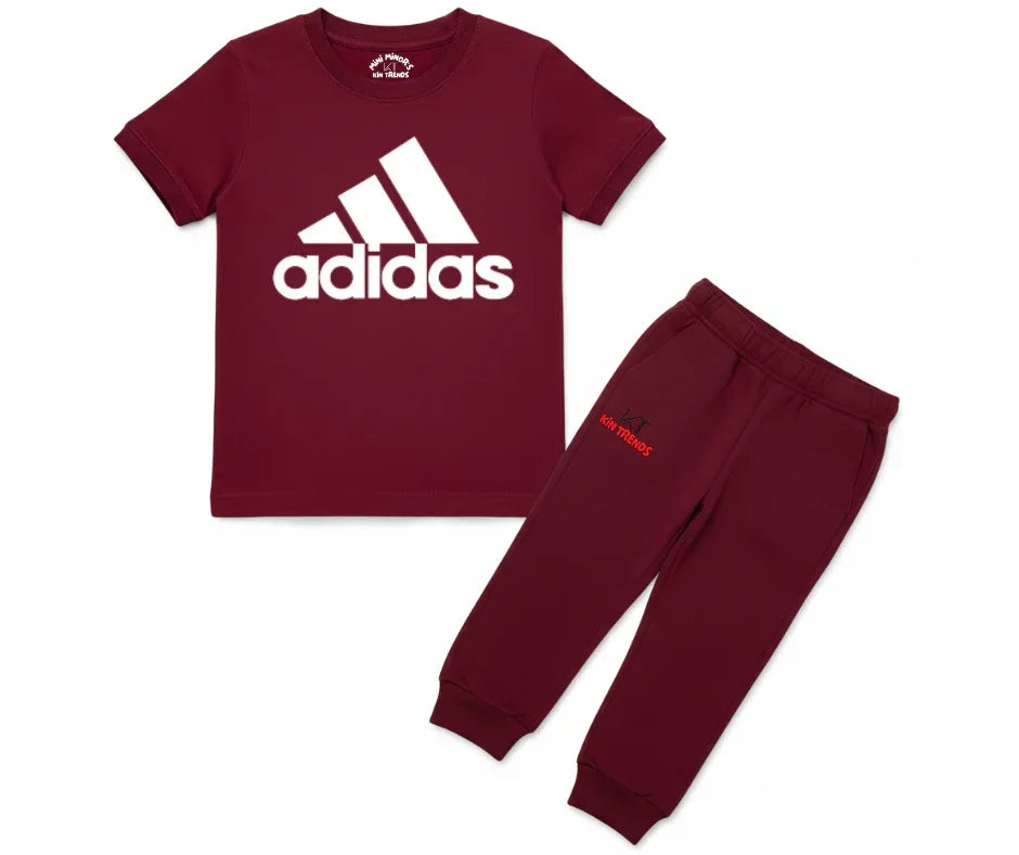 Addi D1 Tracksuit | Kids T shirt and trouser | Mini Minors Kin Trends | Kintrends