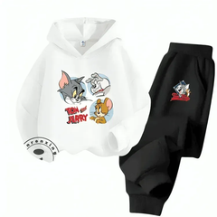 Tom & Jerry Family Fleece Hoodie Tracksuit - Kin Trends