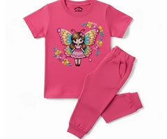 Fairy Butterfly Summer Tracksuit (Embroidery Style Print) | Mini Minors Kintrends