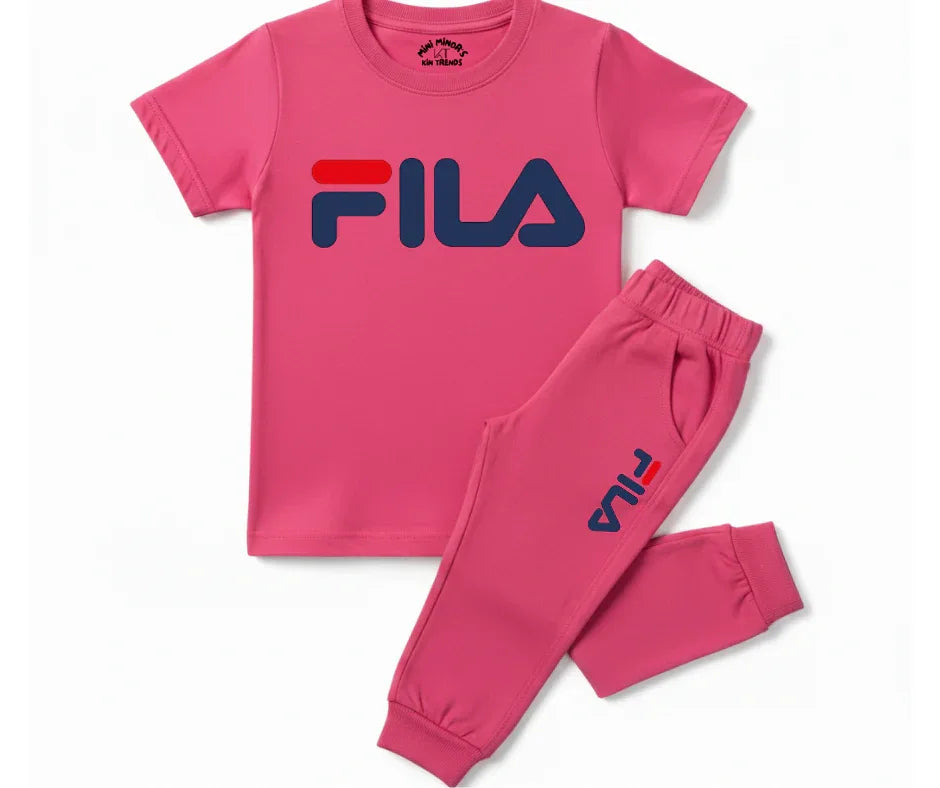 FLA Tracksuit Kids T shirt and trouser | Mini Minors Kin Trends | Kintrends