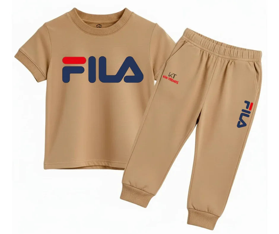 FLA Tracksuit Kids T shirt and trouser | Mini Minors Kin Trends | Kintrends