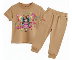 Fairy Butterfly Summer Tracksuit (Embroidery Style Print) | Mini Minors Kintrends