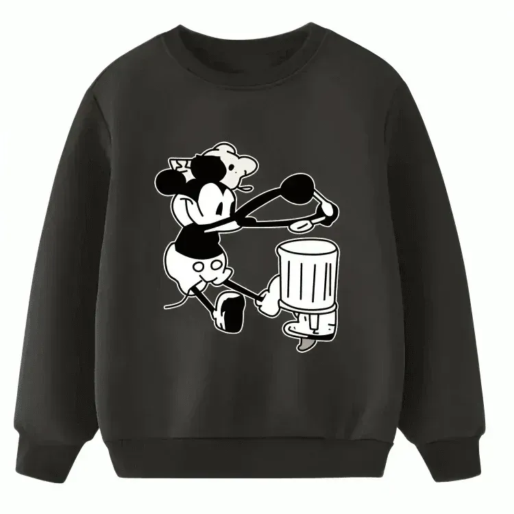 Mickey With Drum Warm Fleece Hoodie - Kin Trends