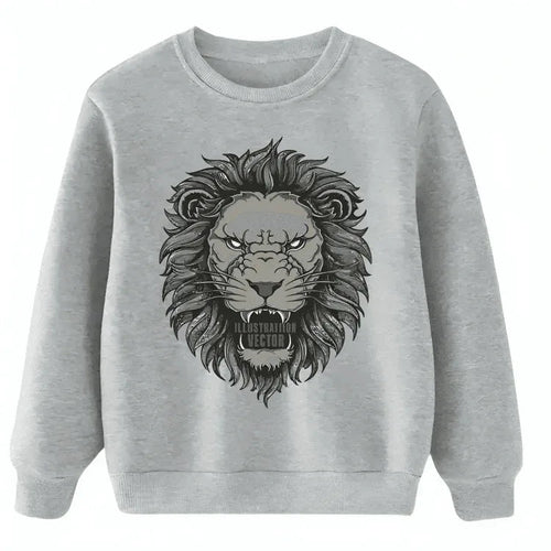 Lion Roar Fleece Sweatshirt - Kin Trends