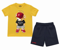 Sneaker Bear Shorts Set| T Shirt & Shorts| Mini Minors Kintrends