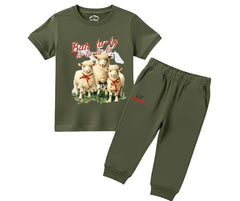 Cute Sheep Summer Kids Tracksuit | Mini Minors Kintrends