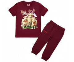 Cute Sheep Summer Kids Tracksuit | Mini Minors Kintrends