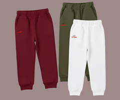 Pack of 3 kids summer trousers for boys and girls | Mini Minors Kintrends