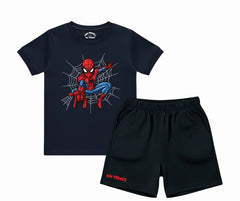CC Spiderman D1 Shorts Set (Not Embroidered) Kids T shirt and shorts