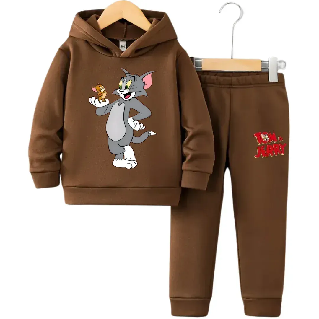 Tom & Jerry D3 Hoodie Tracksuit (Premium) - Kin Trends
