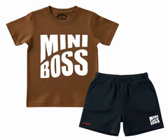 Mini Boss T Shirt & Shorts| Mini Minors Kintrends