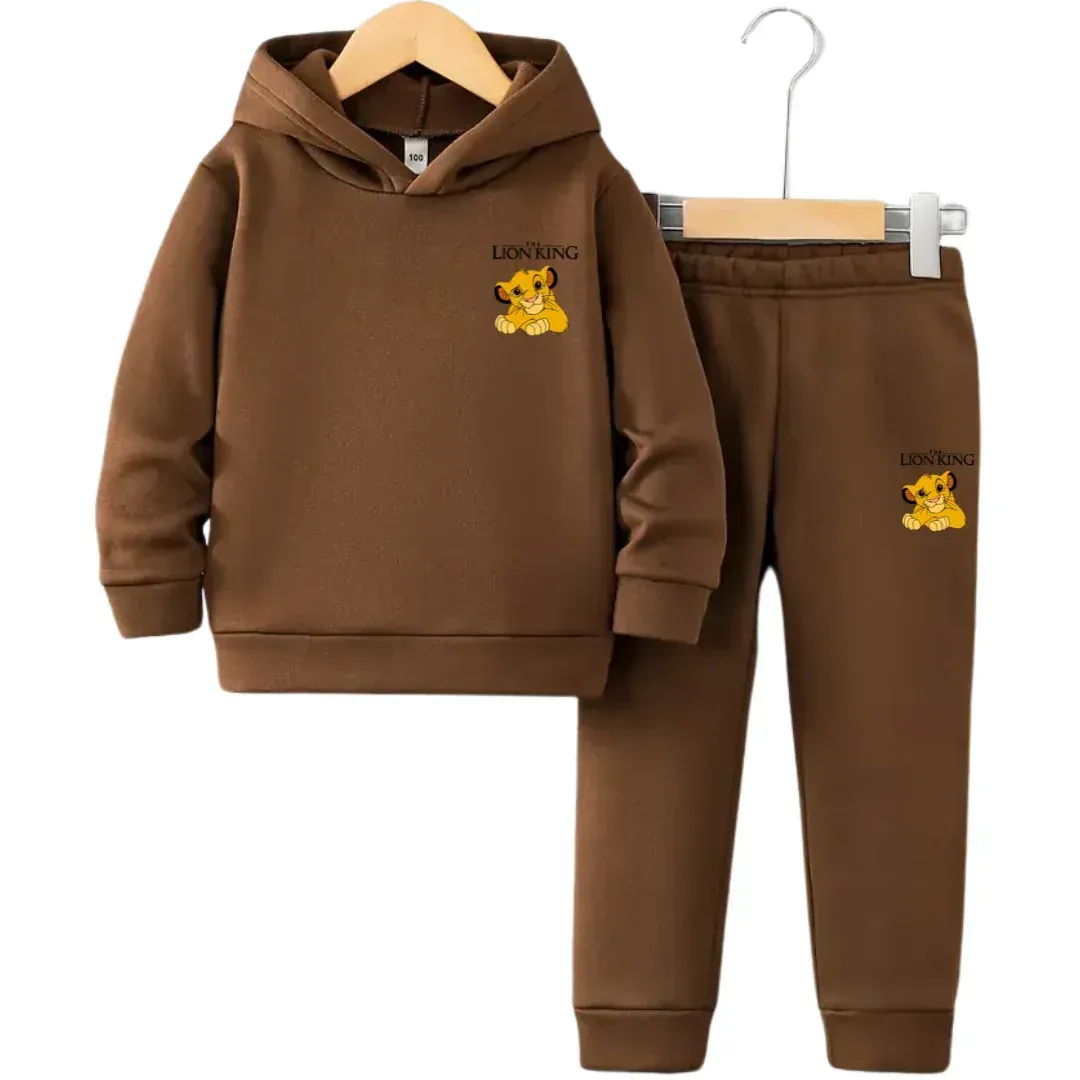 Cute Lion King Hoodie Tracksuit D2 - Kin Trends