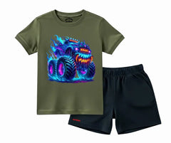 Neon Beast Shorts Set | Mini Minors Kintrends