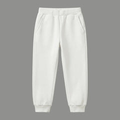 White Fleece Trouser Winter trousers for boys and girls