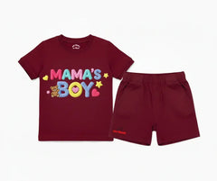 Premium Mama's Boy Shorts Set (Not Embroidered) - Kin Trends